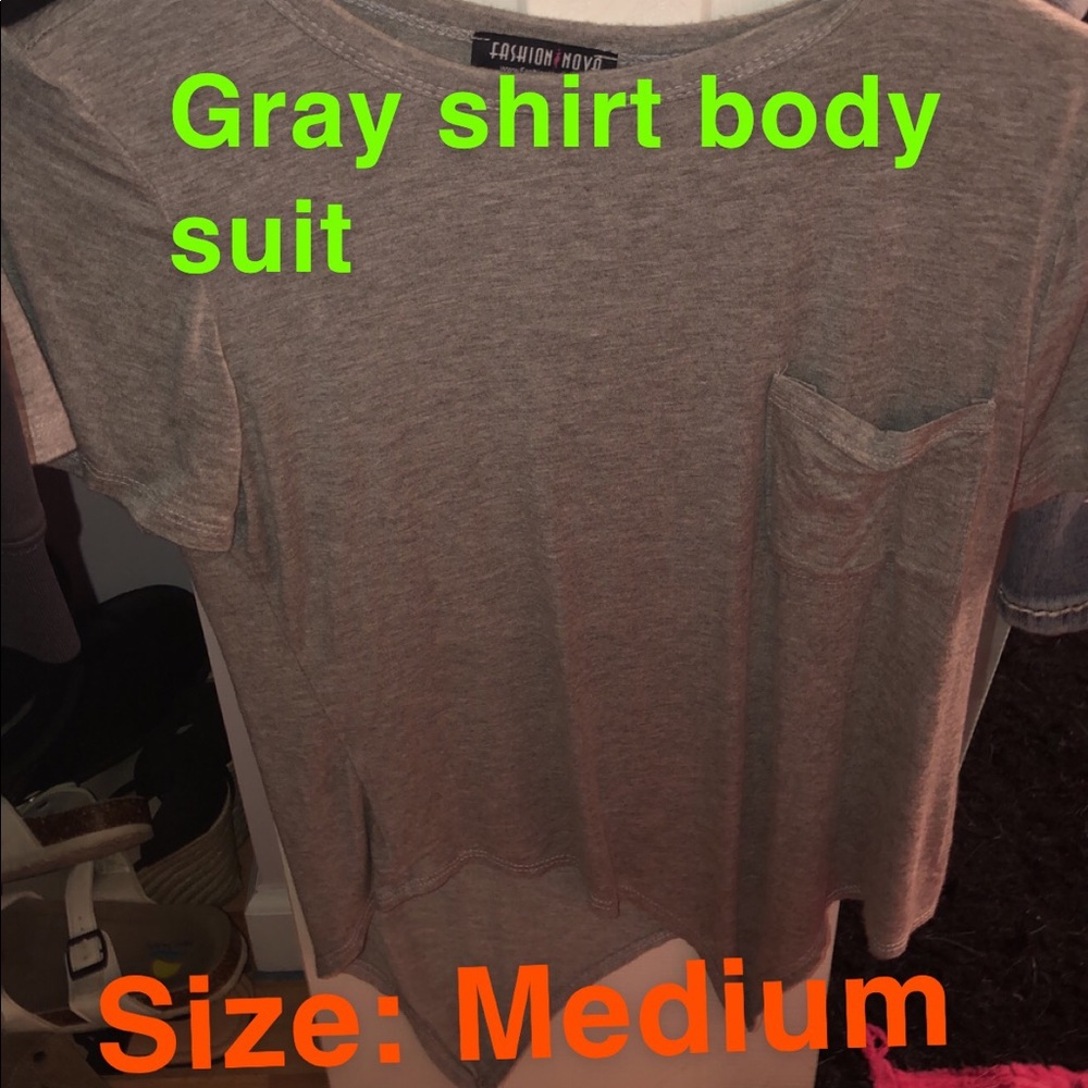 Gray short (body suit)